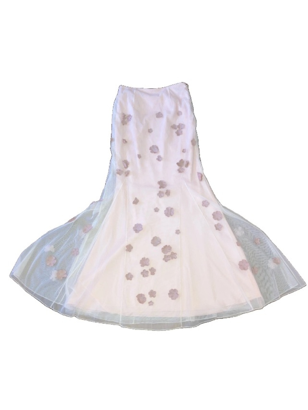 Vintage 80’s Y2K Chetta B Silk Floral Fairycore Ballet Whimsy Dress Skirt Pink 2